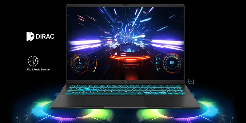 ASUS V16 аудио настроено в сотрудничестве с Dirac