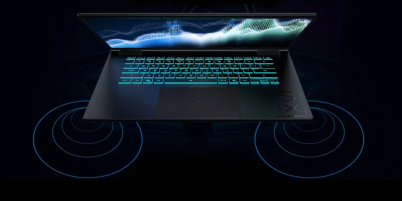 Golden Curve keyboard and large touchpad