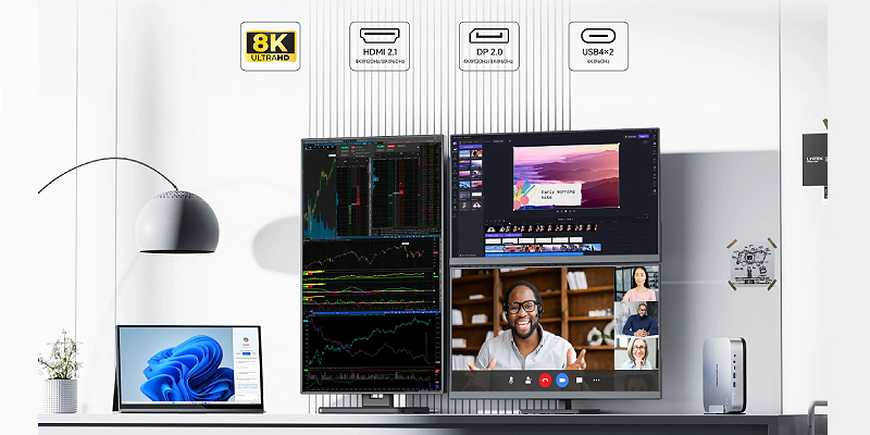 Dual Ethernet ports for uninterrupted work
