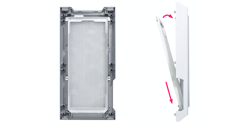 Easy magnetic installation of the filter