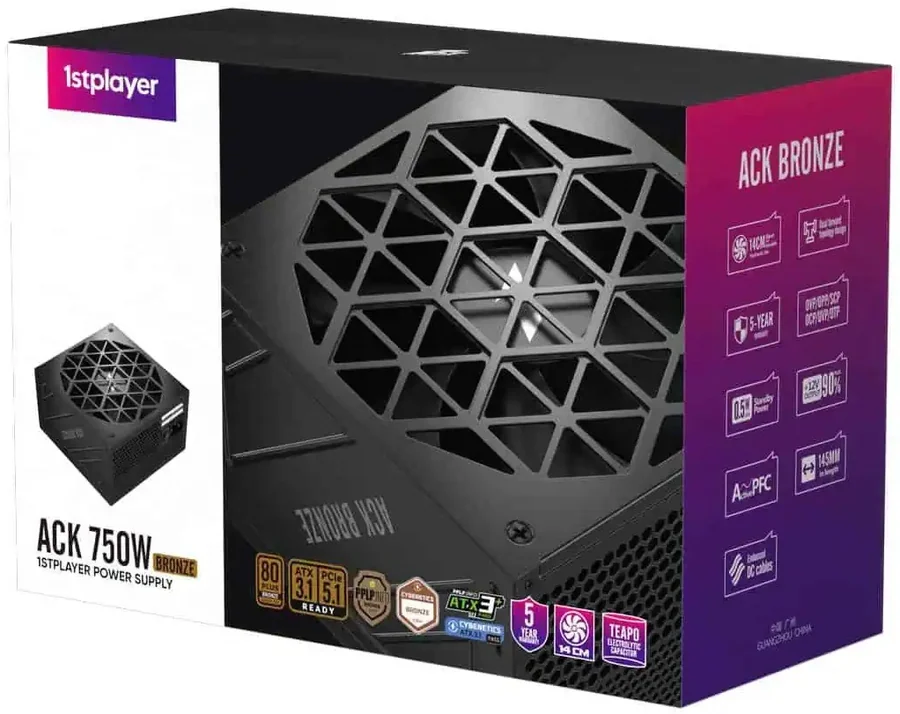 Power Supply 1St Player ACK 750W ATX 3.1 PCIe 5.1