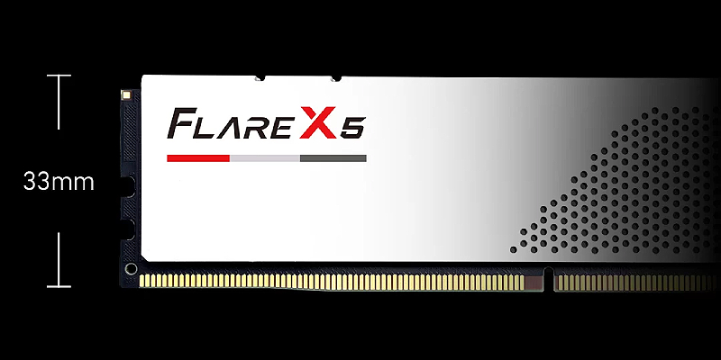 G.Skill Flare X5 DDR5 — פרופיל נמוך למארזים קומפקטיים