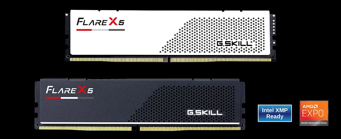 G.Skill Flare X5 DDR5 — close-up of the module