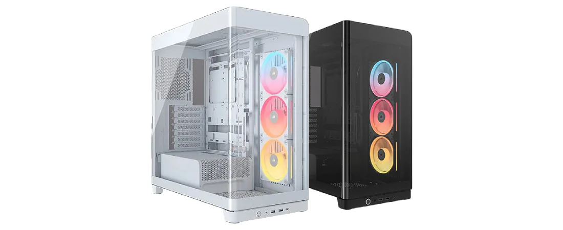 Corsair FRAME 4500X LX - Panoramic view with curved glass