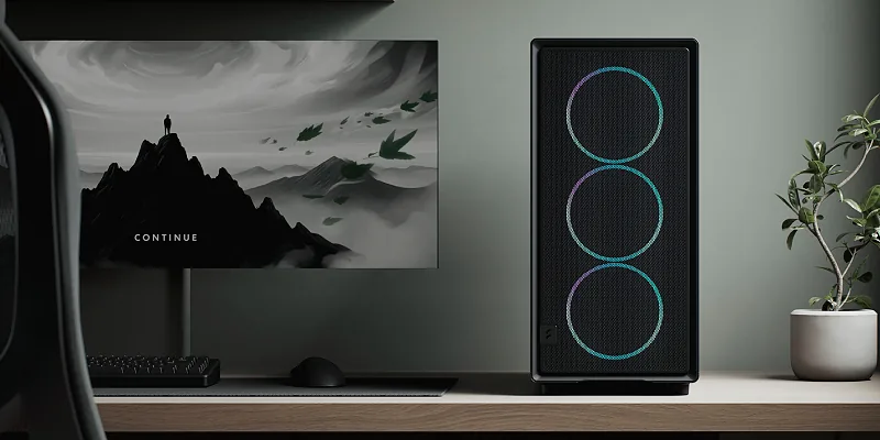 Perforated front and top panels for airflow