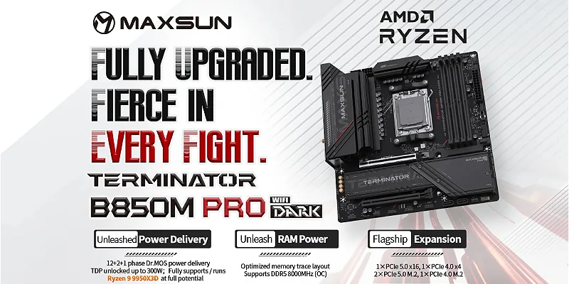 MAXSUN Terminator B850M PRO DARK WIFI