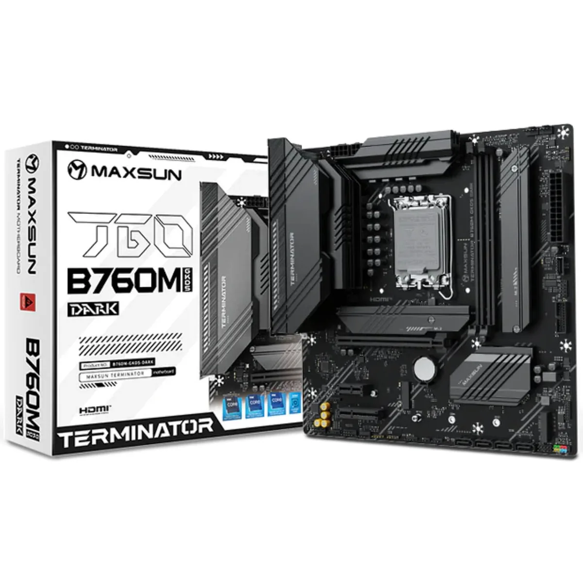 MAXSUN Terminator B760M GKD5 DARK - ещё один ракурс