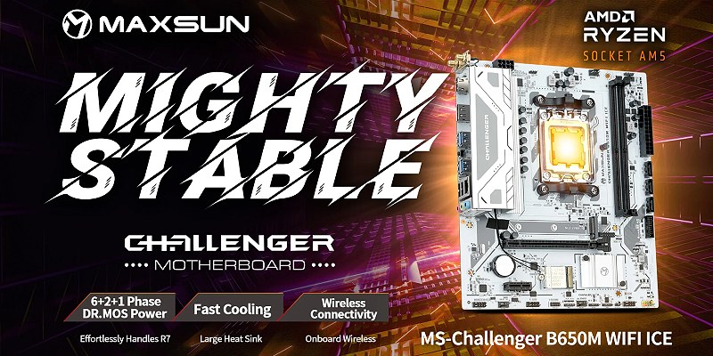 MAXSUN Challenger B650M WIFI ICE