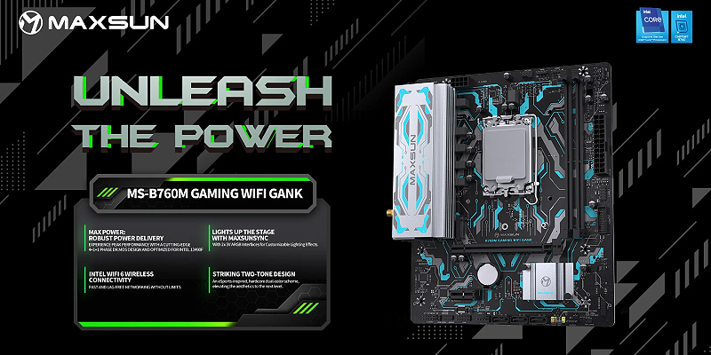 MAXSUN B760M GAMING WIFI GANK V2