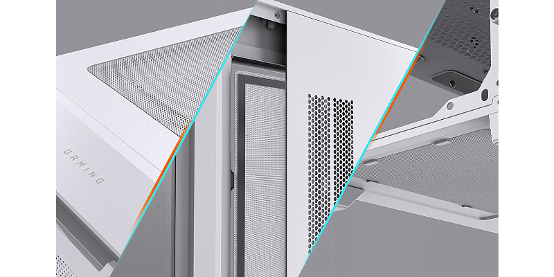 פילטרי אבק נשלפים - Gigabyte C102 Glass ICE