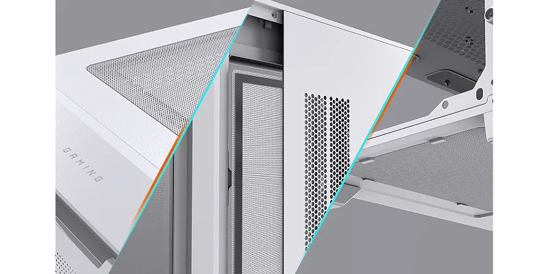 פילטרי אבק נשלפים - Gigabyte C102 Glass ICE