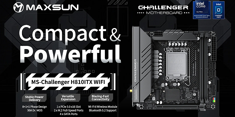 Материнская плата MAXSUN Challenger H810M-K WIFI