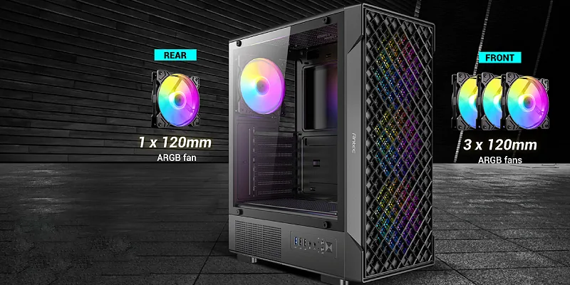 Antec VX320 ARGB - Preinstalled ARGB fans