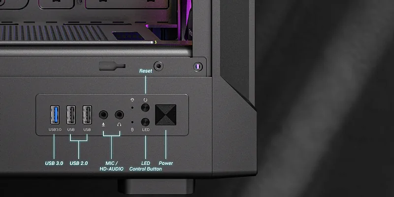 Antec VX320 ARGB - Top I/O panel