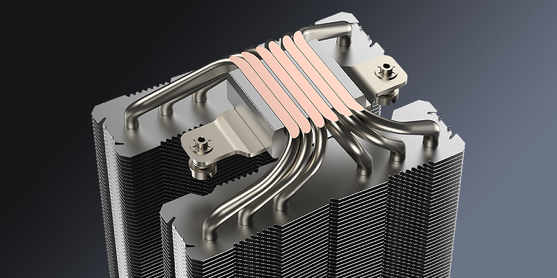 6 צינורות חום במגע ישיר