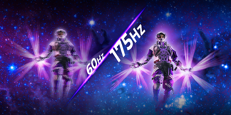 175Hz refresh rate for competitive gaming