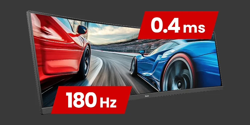 Частота обновления 180Hz и быстрое время отклика