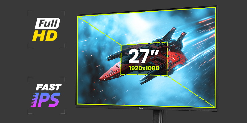 Fast IPS panel and accurate colors