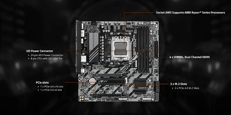 Gigabyte B840M DS3H Wi‑Fi 6