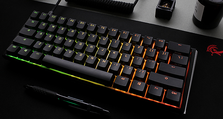 RGB lighting on the keyboard