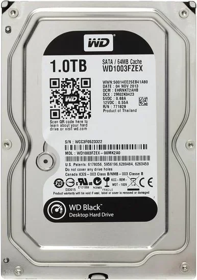 Внутренний жёсткий диск Western Digital Black WD1003FZEX 1TB