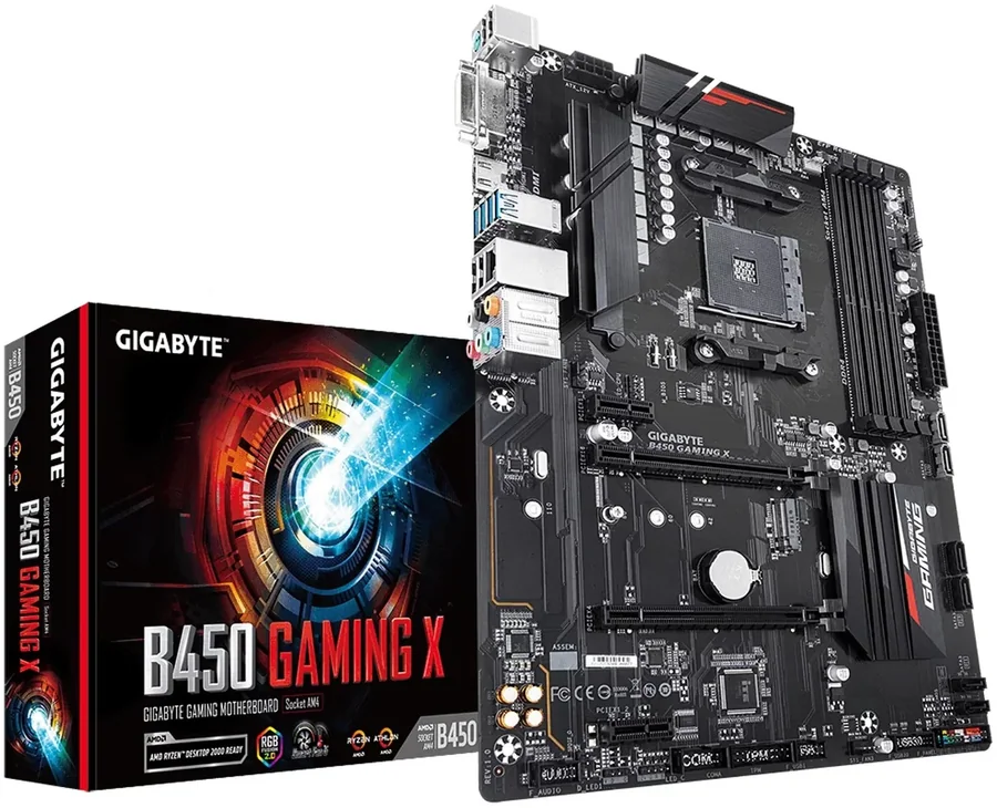 Материнская плата Gigabyte B450 GAMING X б/у