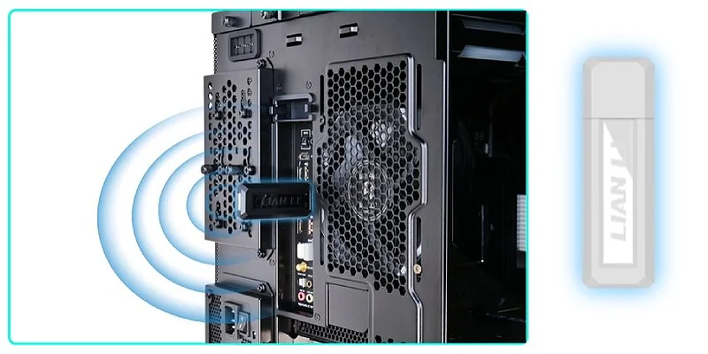 Комплект из трех вентиляторов Lian-Li UNI SL Wireless Reverse белого цвета