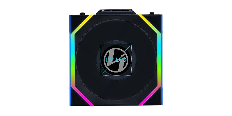 Set of three Lian-Li UNI SL Wireless LCD Reverse fans in white