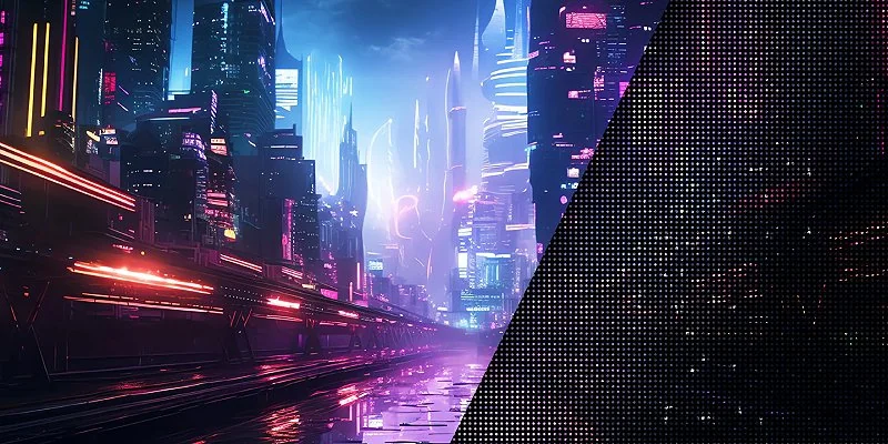 OLED panel with high contrast