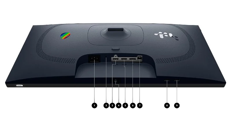 Ergonomic stand and monitor connections