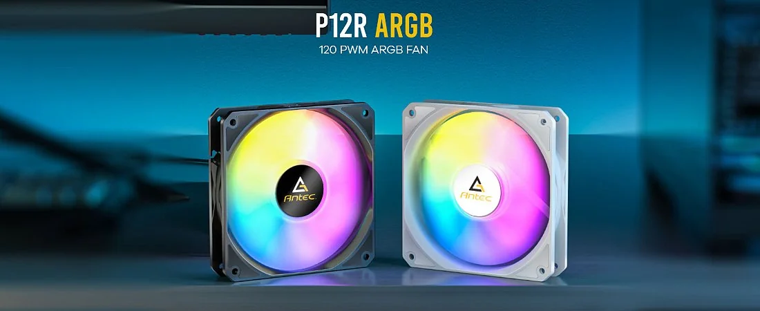 מאוורר Antec P12R הפוך לבן מבט כללי
