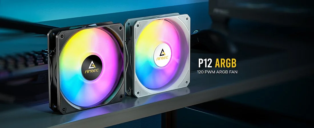 Antec P12 PWM ARGB black fan set