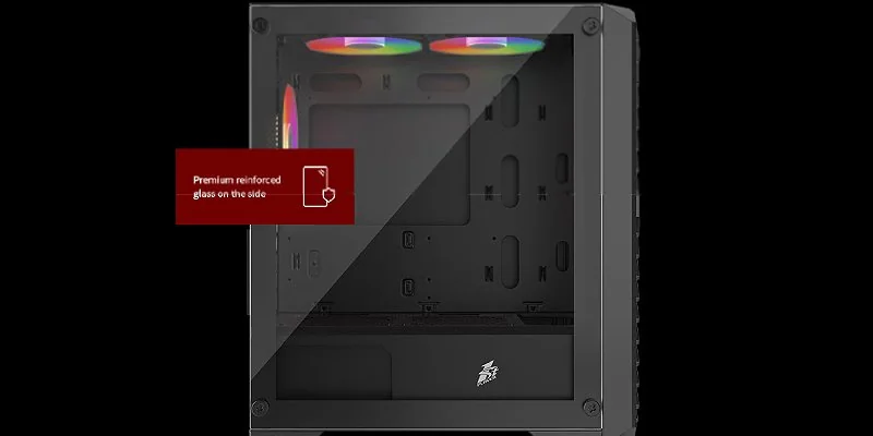 Up to eight 120 mm fans for a strong cooling system