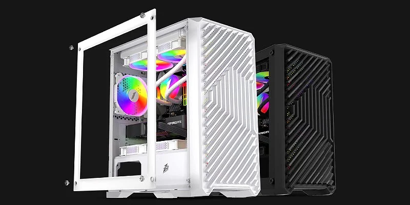 Support for a 240 mm liquid-cooling radiator at the top