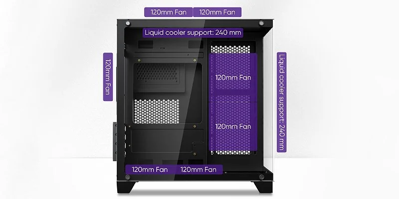 Hexagonal vent openings for strong airflow