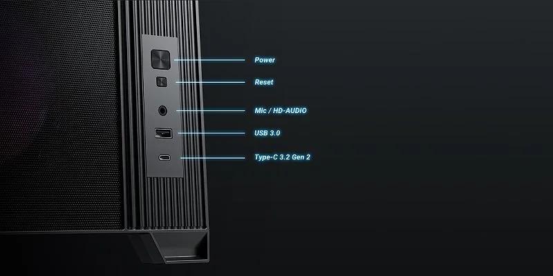 Antec FLUX M interior and cable management