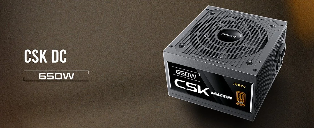 ספק כוח Antec CSK 650 DC מבט כללי