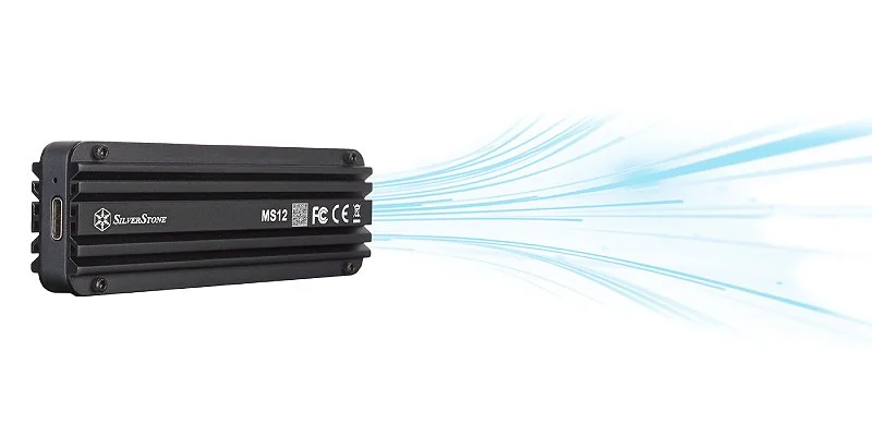 SilverStone MS12 enclosure for NVMe M.2 over USB-C