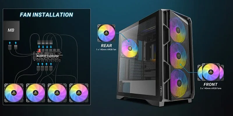 מאווררי ARGB AX1000