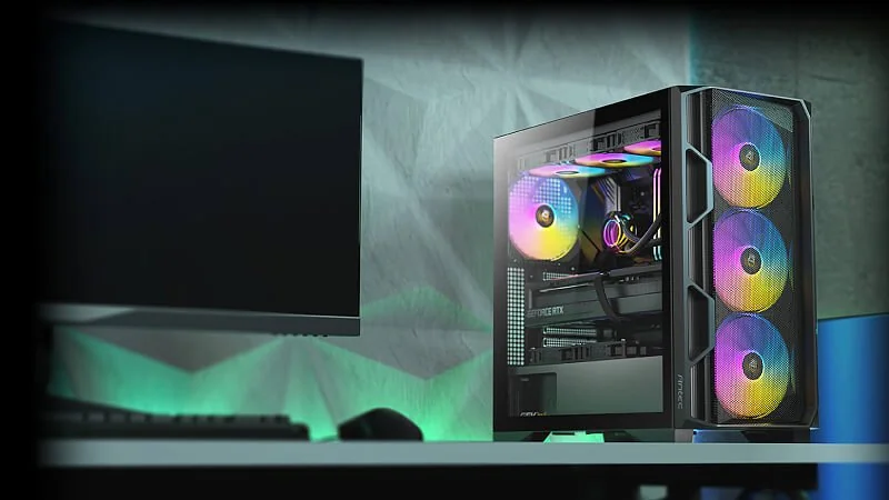 מארז Antec AX1000 ARGB Lite מבט קדמי