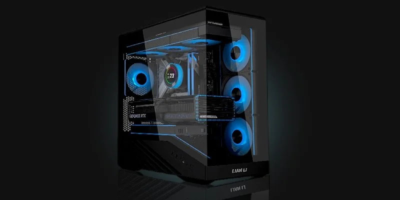 Lian-Li Vector V100R Mini black front view