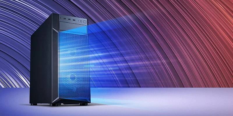 Корпус SilverStone FARA 513 чёрный вид спереди