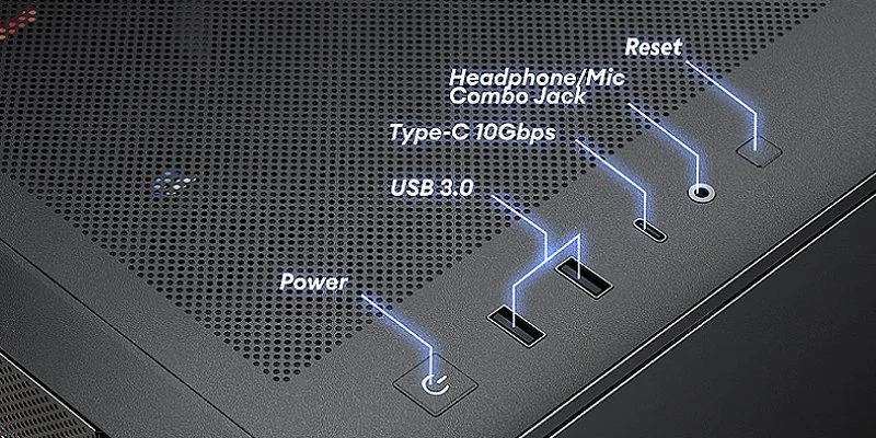 Корпус Antec FLUX REAR дополнительный вид