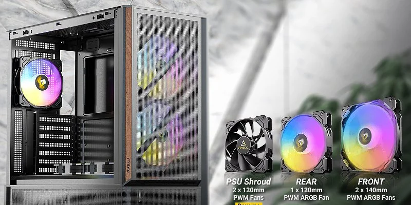 פאנל קדמי רשת מתכת ועץ של ה-P30 ARGB
