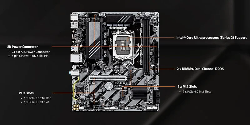 Материнская плата Gigabyte B860M E GEN5