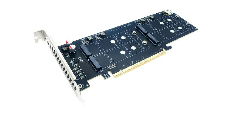 כרטיס מתאם M.2 NVMe ל-PCIe x16 Gen5