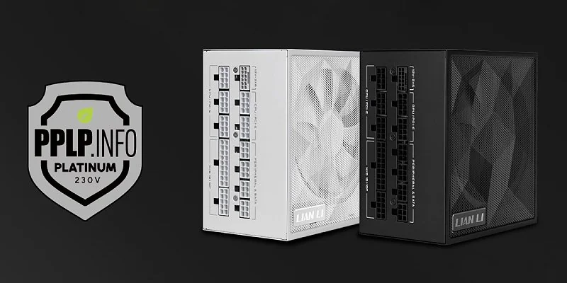ספק כוח Lian-Li SX 1200W Platinum שחור מבט קדמי