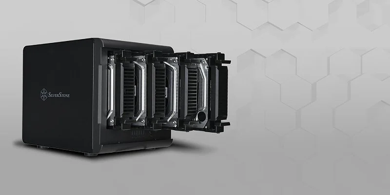 מארז חיצוני SilverStone TS434U עם ארבעה תאים