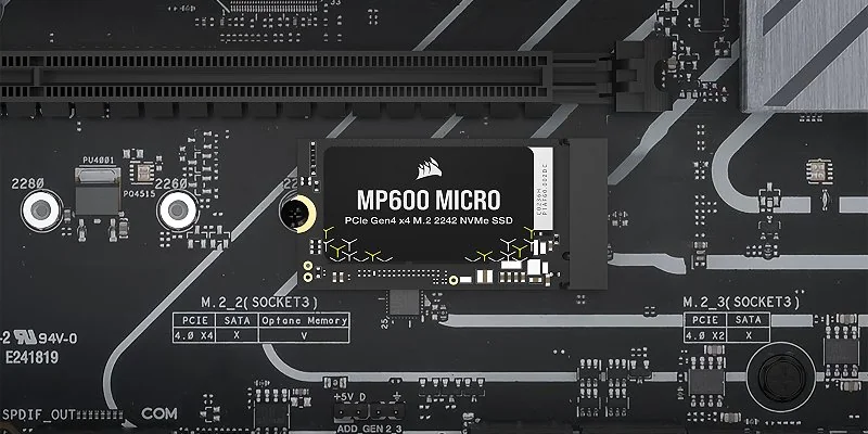 כונן Corsair MP600 MICRO 2TB בפורמט M.2 2242