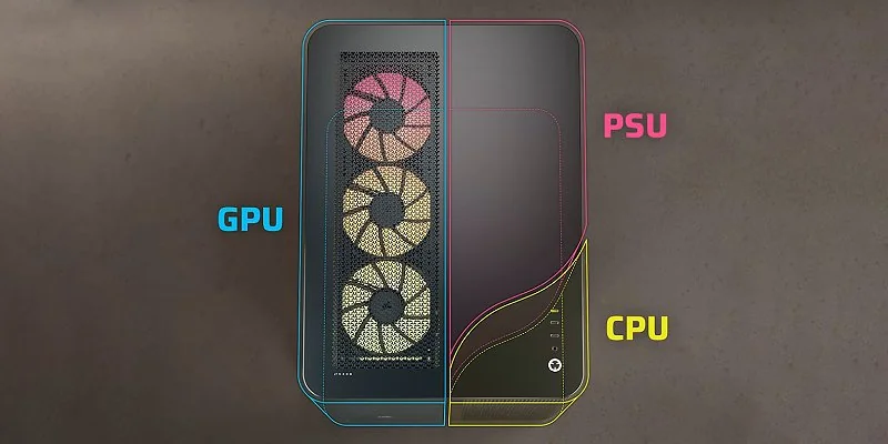 מארז Corsair AIR 5400 שחור מבט כללי